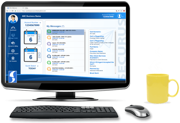 Securus Login Portal to manage your live chat and virtual receptionist services